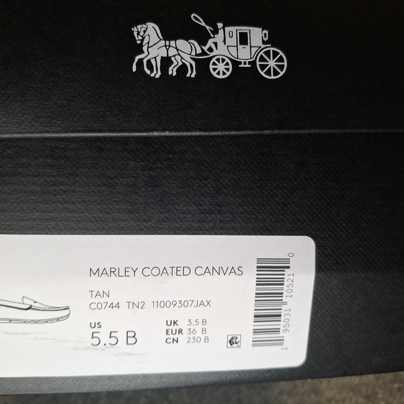 Coach Marley Coated Canvas Shoes - Tan - Picture 1 of 4